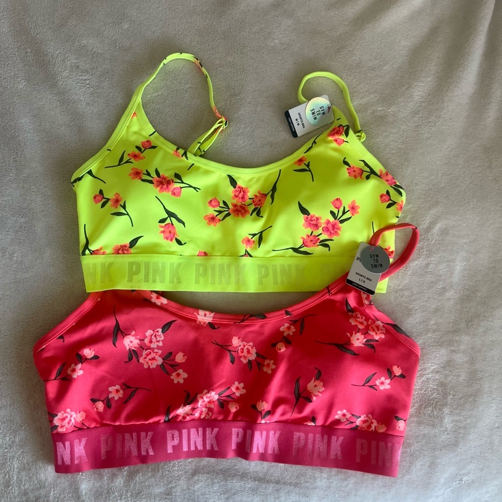 Set of 2 Gym to Swim Sports Bra